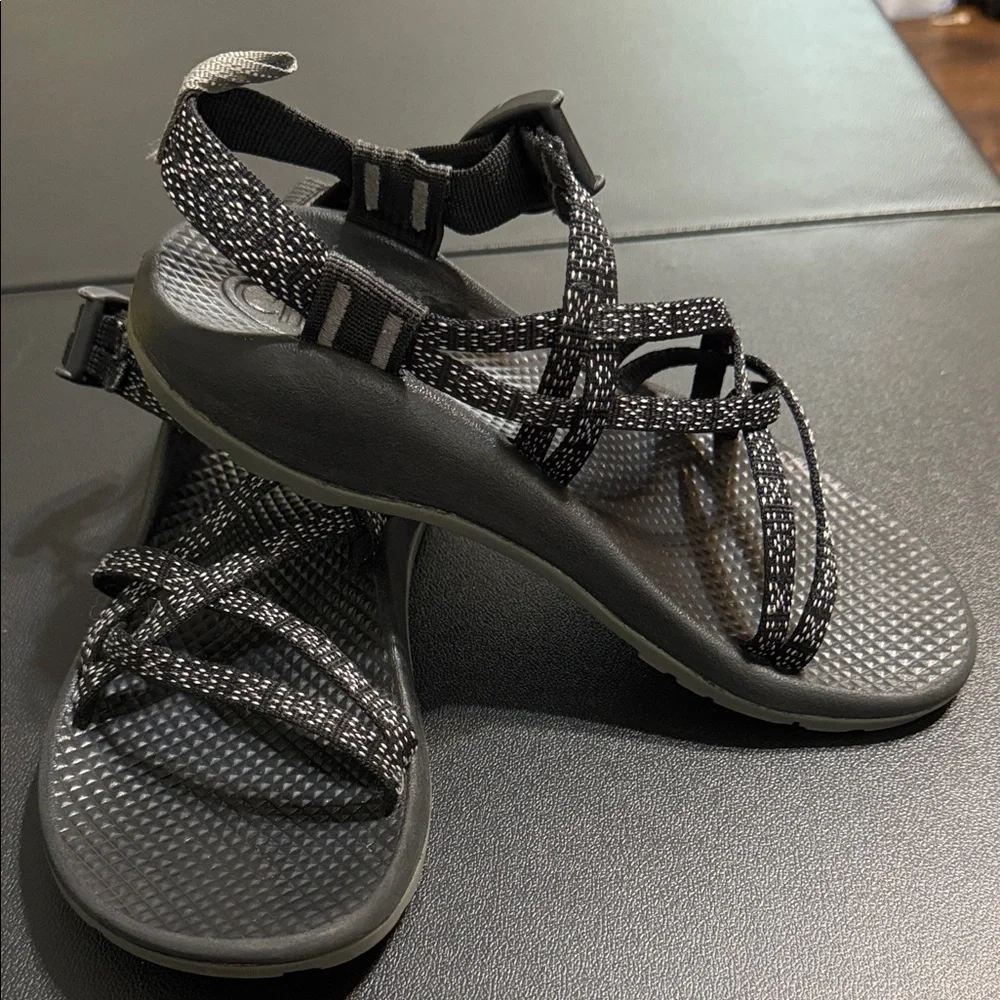 Chaco Kids Black and Gray Strappy Sandals